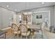 Dining room featuring chandelier and dining table at 209 Smokerise Trce, Peachtree City, GA 30269