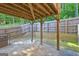 Fenced yard with a patio and plenty of space for outdoor activities and relaxation at 1005 Belfry Ter, Fairburn, GA 30213