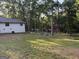 Large backyard with room for outdoor activities, gardening beds and a partial view of neighborhood homes at 126 Country Acres Ct, Mcdonough, GA 30253