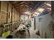 Interior of shed with exposed beams and tools at 126 Country Acres Ct, Mcdonough, GA 30253