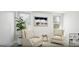 Cozy sitting area with comfortable chairs, soft lighting, a large window, and a floorplan overview in the corner at 1246 Trombone Way # 111, Mcdonough, GA 30252