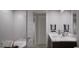 Stylish bathroom showcasing a tub, vanity with modern fixtures, and ample space at 2024 Piccolo Ct # 228, Mcdonough, GA 30252