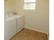 Bright laundry room with a side-by-side washer and dryer at 376 Turner Cir, Mcdonough, GA 30252