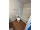 Image of a full bathroom with a tub/shower and vinyl floors at 5257 Carrie Dr, Morrow, GA 30260