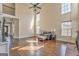 Bright living room with hardwood floors, high ceilings, and lots of natural light at 4213 Bretdale Nw Run, Kennesaw, GA 30152