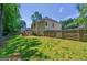 Well-maintained backyard with privacy fence and grassy lawn, perfect for outdoor enjoyment at 6645 N Glen Dr, Cumming, GA 30028