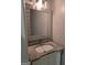 Bathroom sink features granite countertop, white cabinet, and modern mirror at 3773 Summer Rose Dr, Atlanta, GA 30341