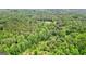 Stunning aerial view of a lush green forest, with a clearing in the trees at 135 Birdsong Ln, Fayetteville, GA 30215