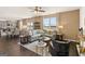 An open concept living room and kitchen with plenty of room for entertaining at 624 Whitman Lane # 2032, Stockbridge, GA 30281