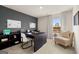 Well-appointed office with ample workspace, stylish decor, and natural light, ideal for productivity and comfort at 624 Whitman Lane # 2032, Stockbridge, GA 30281