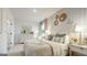 This bedroom has white walls, an art wall decor, a dresser and large windows with plenty of natural light at 1818 Butterfly Way, Marietta, GA 30066