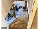 Stairway going down into the basement featuring unfinished walls and a wood staircase at 401 Mt. Tabor Church Rd., Dallas, GA 30157