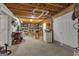 Functional basement workshop offering ample storage, shelving, and work space at 150 Cold Harbor Ct, Sharpsburg, GA 30277