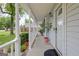 Charming covered front porch with ample space and classic architectural details at 503 Atwood Cir, Peachtree City, GA 30269