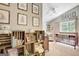 Decorated bedroom featuring a crib, shelving, and natural light at 29 Clark Pl, Whitesburg, GA 30185