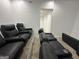 Finished home theater with tiered seating and comfortable recliners, great for Gathering entertainment at 172 Oak Forest Se Dr, Smyrna, GA 30082