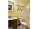 Cozy bathroom with a walk-in shower and classic vanity at 6698 Cameron Rd, Morrow, GA 30260