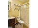 Cozy bathroom with a walk-in shower and classic vanity at 6698 Cameron Rd, Morrow, GA 30260