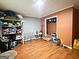 Large living room area with closet and wood flooring at 224 Potts Se Rd, Conyers, GA 30094