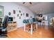 Open dining area adjacent to the kitchen, perfect for entertaining at 7358 S Mitchell Ct, Villa Rica, GA 30180