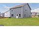 Expansive backyard view showcasing the home's gray siding and ample green space at 319 Avondale Blvd, Conyers, GA 30013