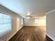 An expansive living room offering hardwood flooring and natural light at 51 Springside Se Dr, Atlanta, GA 30354