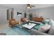 Comfortable living room showcasing modern furniture, an area rug, and a neutral color palette at 4382 Highway 42 S, Locust Grove, GA 30248
