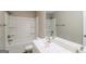 This bathroom showcases a modern sink and vanity, complemented by a standard toilet at 2577 Shropshire Pl, Mcdonough, GA 30253