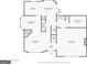 Main level floor plan featuring kitchen, living room, and foyer dimensions at 182 Spivey Glen Dr, Jonesboro, GA 30236