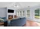 Comfortable living room with fireplace, bright windows, and cozy sofas for relaxation and entertainment at 3005 Ryan Rd, Locust Grove, GA 30248