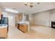 Spacious living room seamlessly connects to the kitchen, ideal for modern living and entertaining at 737 Shadow Lake Dr, Lithonia, GA 30058