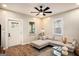 Bright living room with a modern ceiling fan and comfortable seating area at 1336 Mcclelland Ave, Atlanta, GA 30344