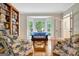 Bright living room with hardwood floors, bay window and built-in bookcase at 207 Tiverton Trl, Peachtree City, GA 30269