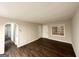 Bright living room features new flooring and fresh paint at 4390 Mercer Rd, Decatur, GA 30035
