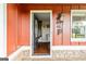 Inviting front porch with a decorated front door, creating a warm and welcoming entrance to the home at 68 Riveree Rd, Brooks, GA 30205