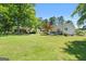 Expansive backyard featuring a lush lawn, mature trees, and a peaceful atmosphere at 441 Crumbley Rd, Mcdonough, GA 30252