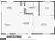 Floor plan of guest cottage featuring kitchen, living room, dining room, two bedrooms, one bathroom, and utility room at 441 Crumbley Rd, Mcdonough, GA 30252