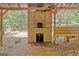 Outdoor brick oven with seating, surrounded by foliage at 441 Crumbley Rd, Mcdonough, GA 30252