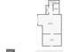 Floor plan of the upper level featuring one bedroom, walk-in closet and full bathroom with shower at 155 Grace Hope Dr, Brooks, GA 30205