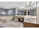 Bathroom featuring a bathtub, vanities, tile flooring, and an illuminated mirror at 1533 High Haven Ne Ct, Atlanta, GA 30329