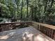 Wooden deck with forest views, bordered by lush green trees offering a serene outdoor experience at 261 Sally Duke Dr, Whitesburg, GA 30185