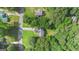 Aerial view of the home with lush landscaping at 160 Country Mill Ln, Stockbridge, GA 30281