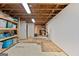Unfinished basement with storage, providing ample space for customization and organization at 160 Country Mill Ln, Stockbridge, GA 30281