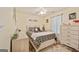 Bedroom features stylish décor, light-colored walls, and matching furniture at 160 Country Mill Ln, Stockbridge, GA 30281