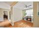 Comfortable living area with a fireplace and wood flooring at 160 Country Mill Ln, Stockbridge, GA 30281