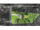 Aerial view of property with estimated property lines at 160 Country Mill Ln, Stockbridge, GA 30281