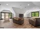 Spacious bonus room featuring a large TV, comfortable seating and great natural light through the windows at 193 Stonegate Trl, Carrollton, GA 30116