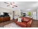 Inviting living area offering a peek into the kitchen, showcasing an open and airy layout at 204 First St, Bowdon, GA 30108
