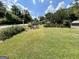 A spacious backyard with lawn, gardens and a swing at 2334 Connally Dr, East Point, GA 30344
