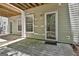 A patio with a door and window overlooking the outdoor space at 508 Las Brasis Ct, Peachtree City, GA 30269